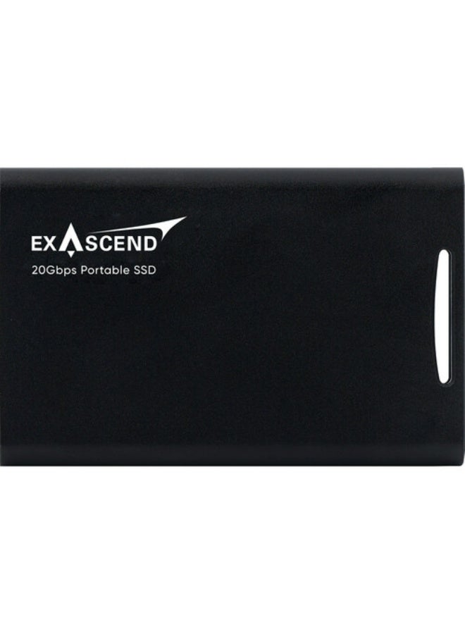 Exascend 2TB Element USB 3.2 Gen 2x2 Portable SSD (Black) - Image 1